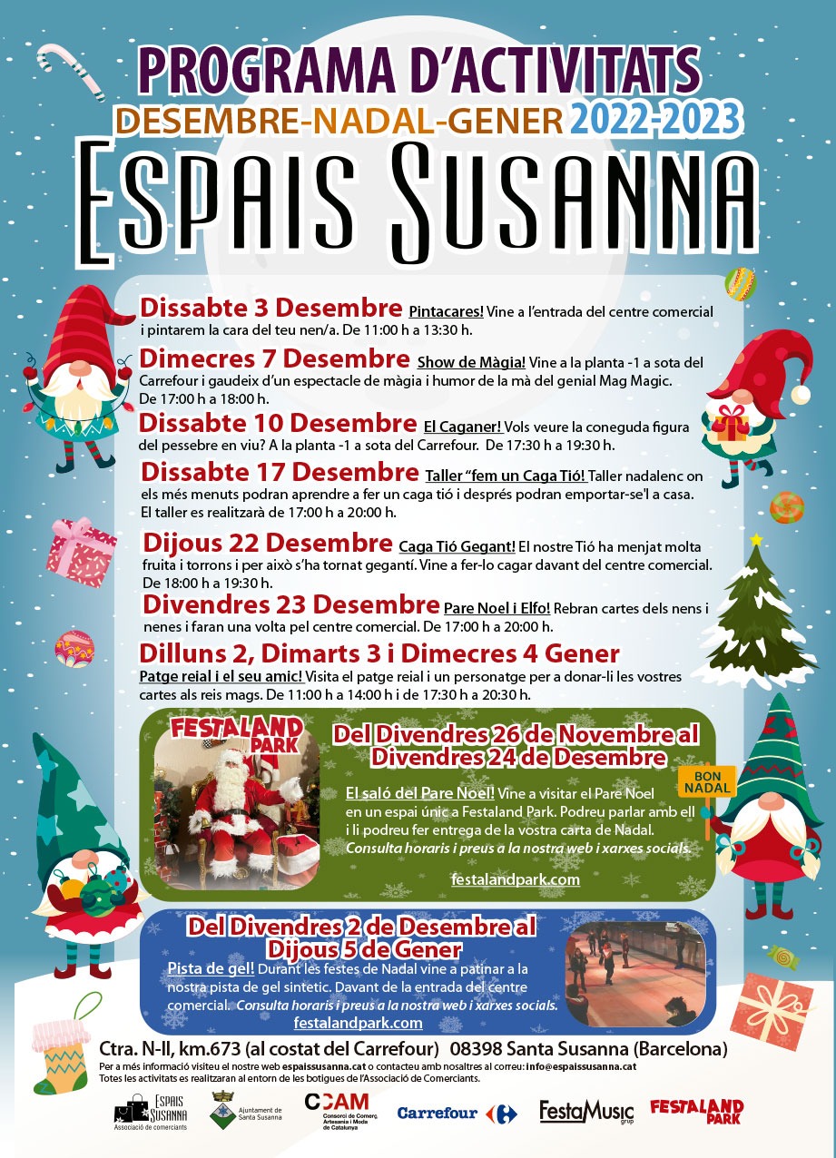 Actividades Navidad – Espais Susanna